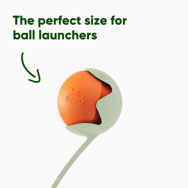 Beco Natural Rubber Fetch Ball - Orange - McGrocer