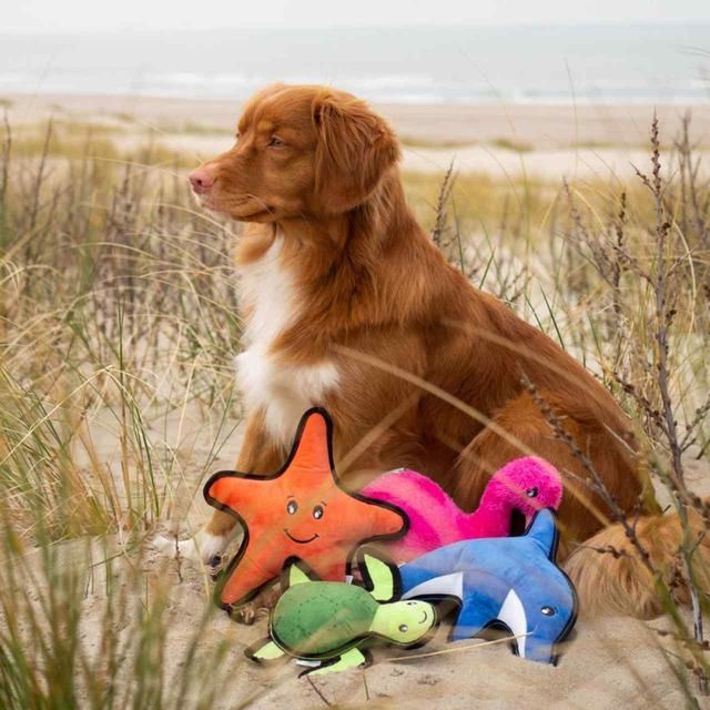 Beco Pets Dual Material Dog Toy Flamingo Medium - McGrocer
