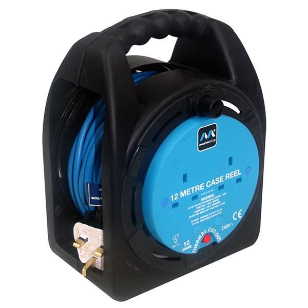 Masterplug 2 Gang Case Reel 12m