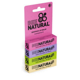 Bee Natural 100% Natural Moisturising Lip Balm - Pack of 4