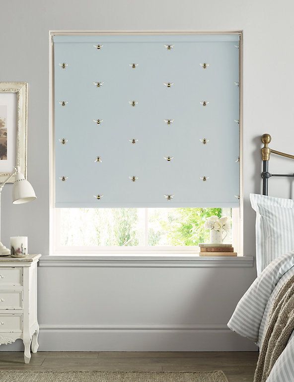 Bee Roller Blind - Duck Egg, W180Cm Drop 162Cm