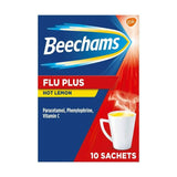 Beechams Flu Plus, Cold & Flu Hot Lemon Sachets x10