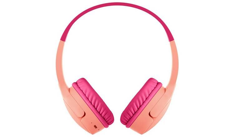 Belkin SoundForm Mini Kids Wireless On-Ear Headphones - Pink