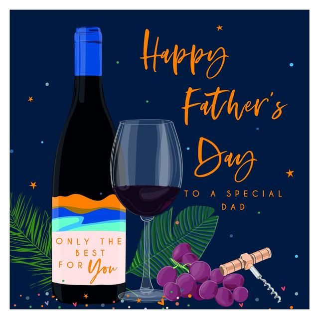 Belly Button Designs Happy Father's Day Wine Card - McGrocer