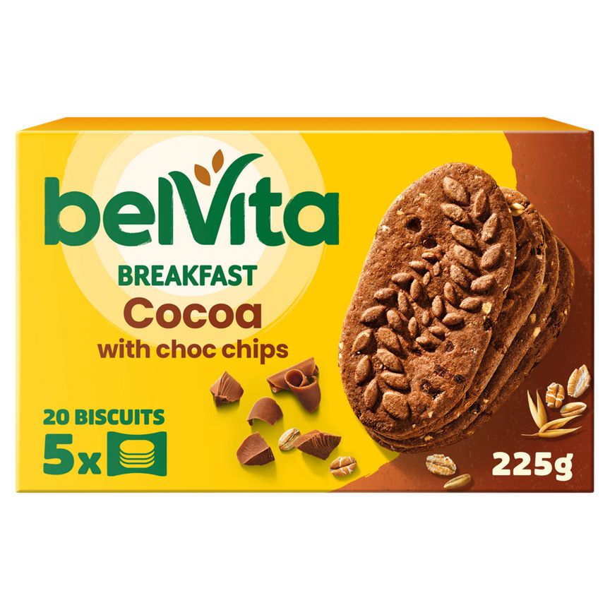 Belvita Breakfast Biscuits Cocoa with Choc Chips 5 Pack