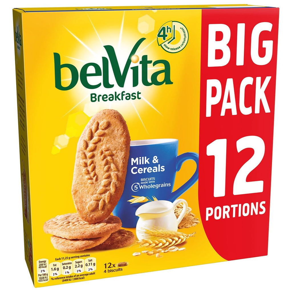 BelVita Breakfast Milk & Cereals, 2 x 12 Pack