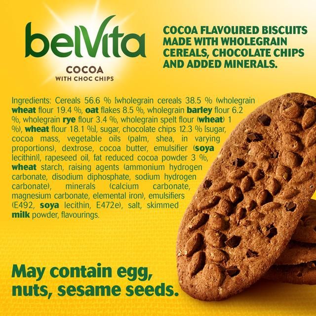 Belvita Cocoa Choc Chips Breakfast Biscuits    5 per pack