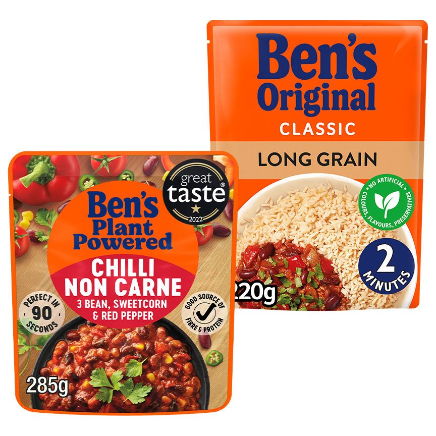 Ben's Original Plant Based Chilli Meal for 2