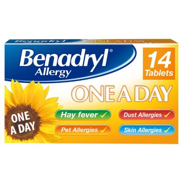 Benadryl Allergy & Hayfever One a Day Cetirizine Tablets 14s