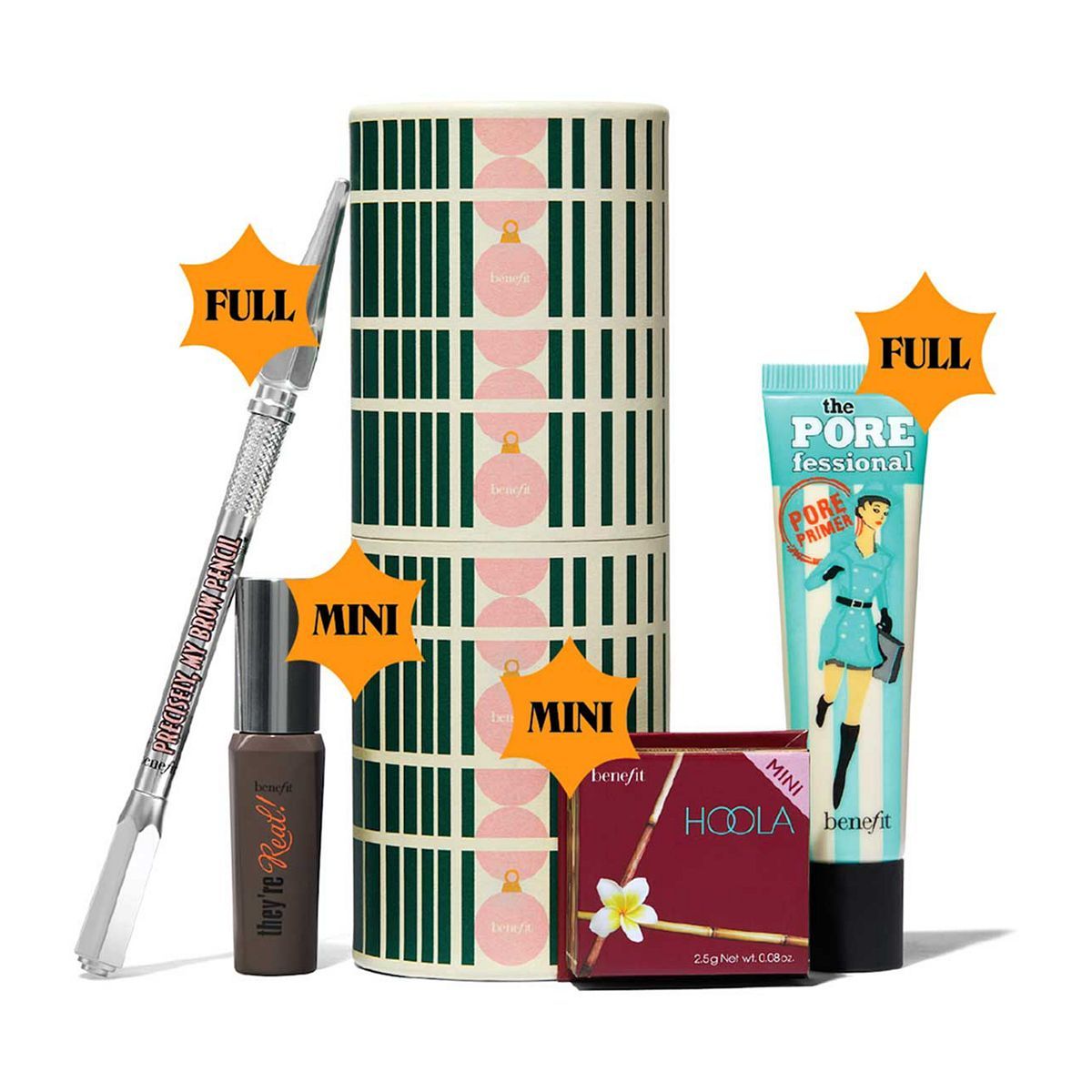 Benefit Giftin Goodies They're Real Mascara, Hoola Bronzer, Porefessional Primer & Precisely My Brow Pencil Gift Set - McGrocer