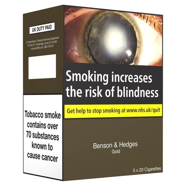 Benson & Hedges Gold   100 per pack