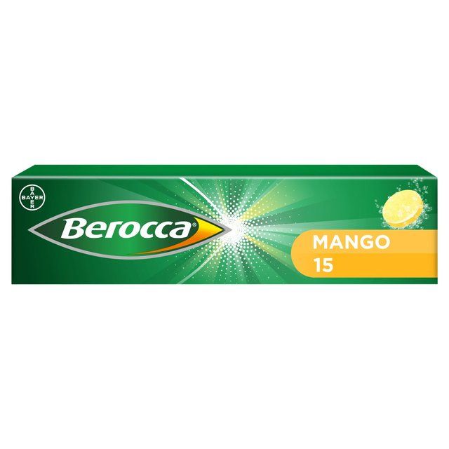 Berocca Mango Energy Vitamin Effervescent Tablets   15 per pack