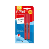 Berol Handwriting Pens Black 2pk