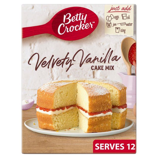 Betty Crocker Velvety Vanilla Cake Mix   425g