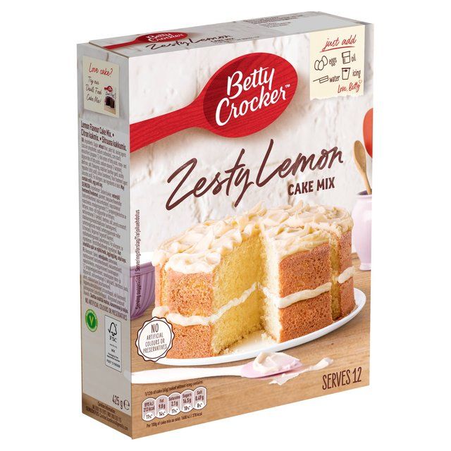 Betty Crocker Zesty Lemon Cake Mix   425g