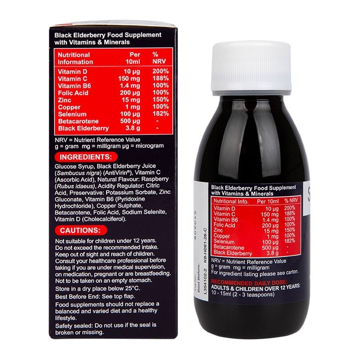 Sambucol Extra Defence Black Elderberry Liquid 120ml