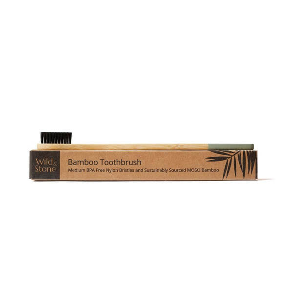 Wild & Stone | Adult Bamboo Toothbrush - 1 Pack - Medium GOODS Superdrug   