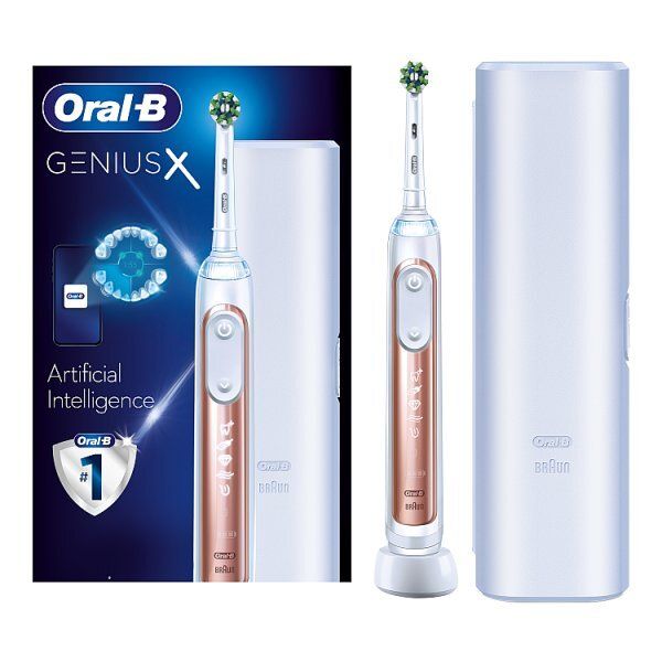 Oral-B Genius X Rose Gold Electric Toothbrush By Braun GOODS Superdrug   