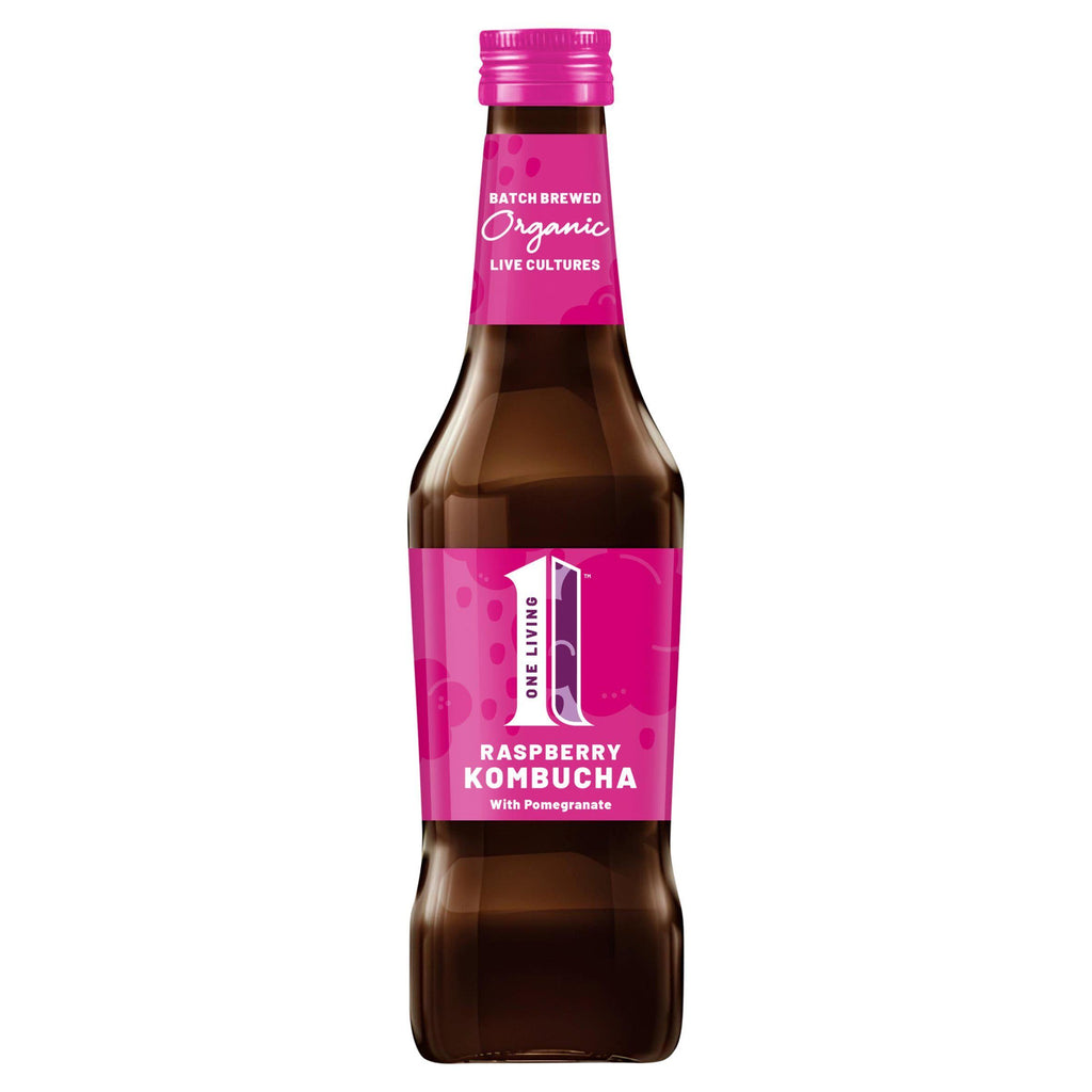 One Living Raspberry Kombucha with Pomegranate 275ml