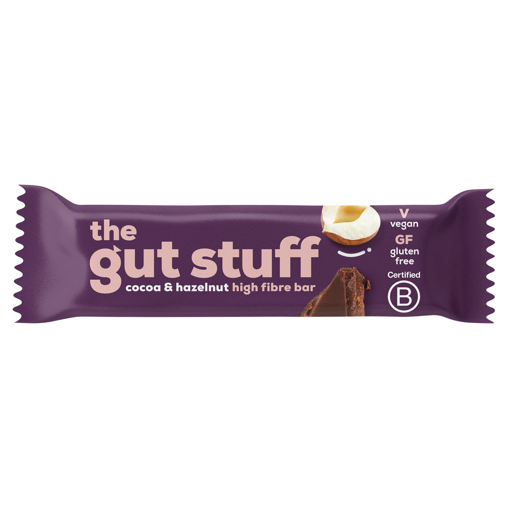 The Gut Stuff Cocoa & Hazelnut High Fibre Bar 35g