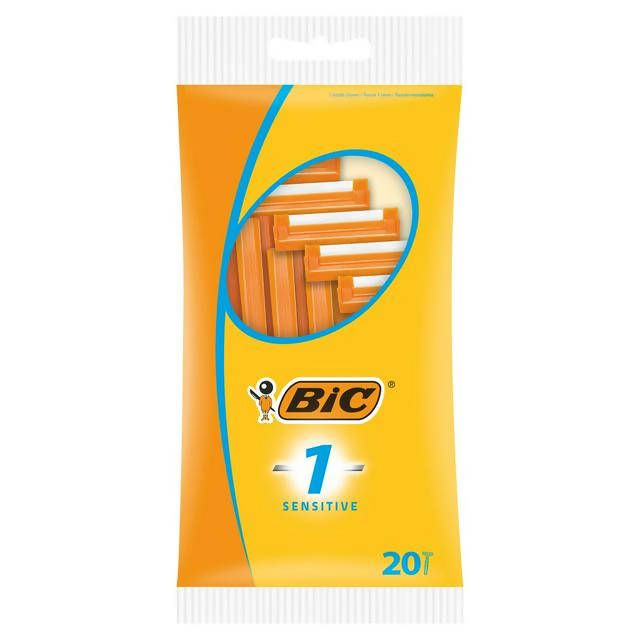 BIC 1 Sensitive Disposable Men’s Razor 20 Pack