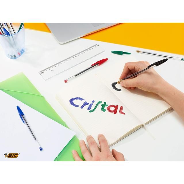 BIC Cristal Original Ballpoint Pens Assorted Box of 10   10 per pack - McGrocer