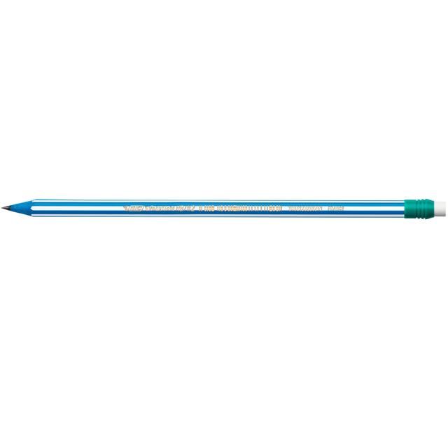 BIC Evolution Stripes with Eraser Pack of 8   8 per pack - McGrocer