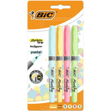 BIC Highlighter Grip Pastel Pack of 4   4 per pack