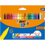 BIC Kids Plastidecor Crayons Wallet of 24   24 per pack