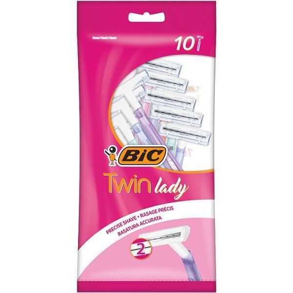 BIC Twin Lady Shaver Pouch of 10 - McGrocer