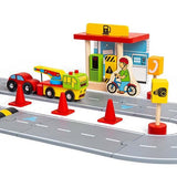 Bigjigs Rail 54 Piece Wooden Roadway Accessory Pack - McGrocer