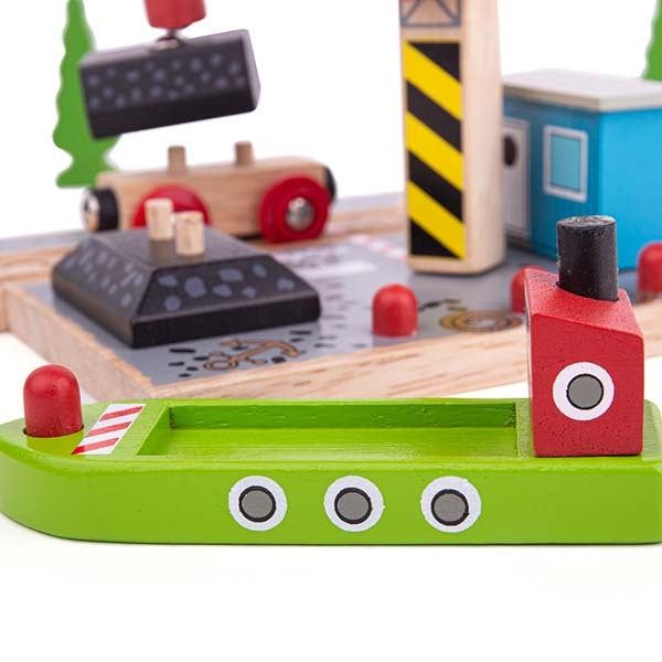Bigjigs Rail Coal Canal Docks - McGrocer