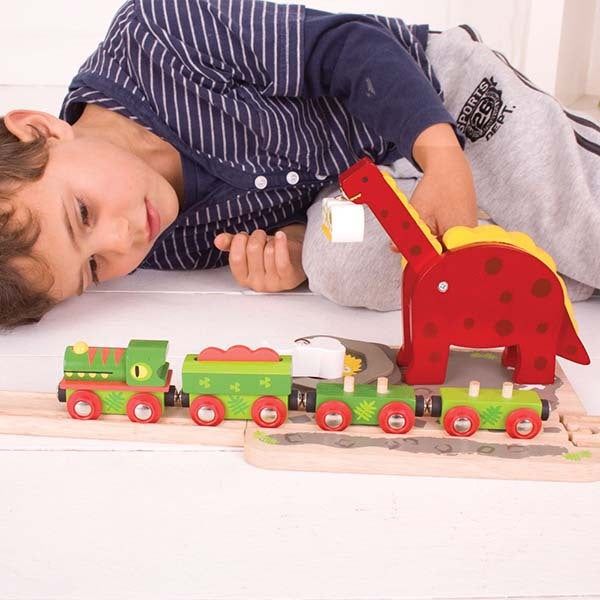 Bigjigs Rail Dinosaur Crane - McGrocer