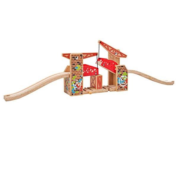 Bigjigs Rail Double Lifting Graffiti Bridge - McGrocer