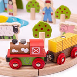 Bigjigs Rail Farm Train Set