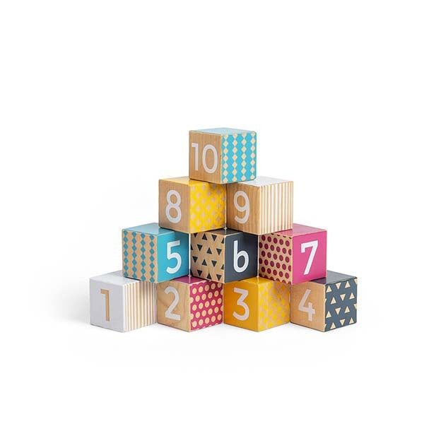 Bigjigs Toys 10 Wooden Number Blocks