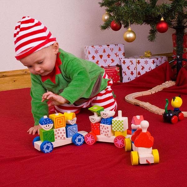 Bigjigs Toys Build Up Pull Along Train - McGrocer