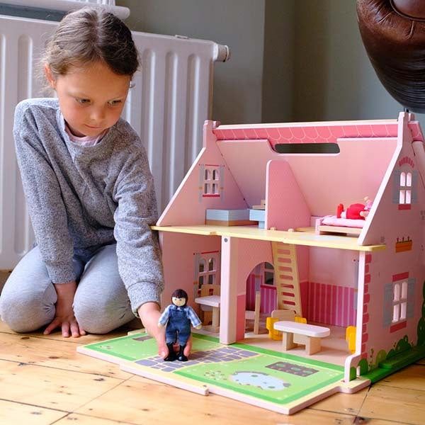 Bigjigs Toys Heritage Blossom Cottage Dolls House - McGrocer