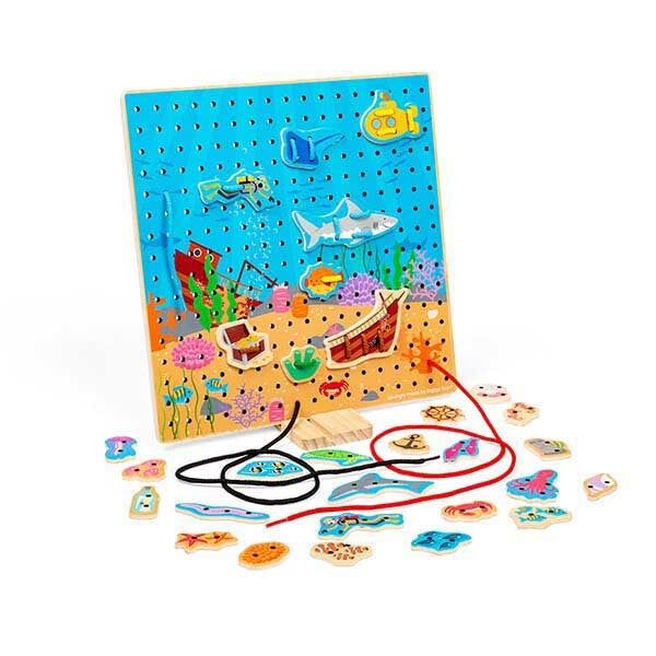 Bigjigs Toys Marine Lace-A-Shape Toy - McGrocer