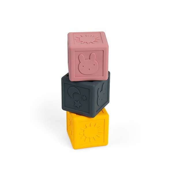 Bigjigs Toys Silicone Sensory Stacking Cubes - McGrocer