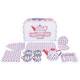 Bigjigs Toys Spotted Tea Set in a Case - McGrocer