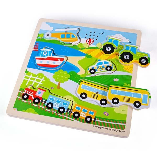 Bigjigs Toys Transport Sound Puzzle - McGrocer