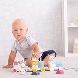 Bigjigs Toys Wooden Activity Pull Along Train - McGrocer
