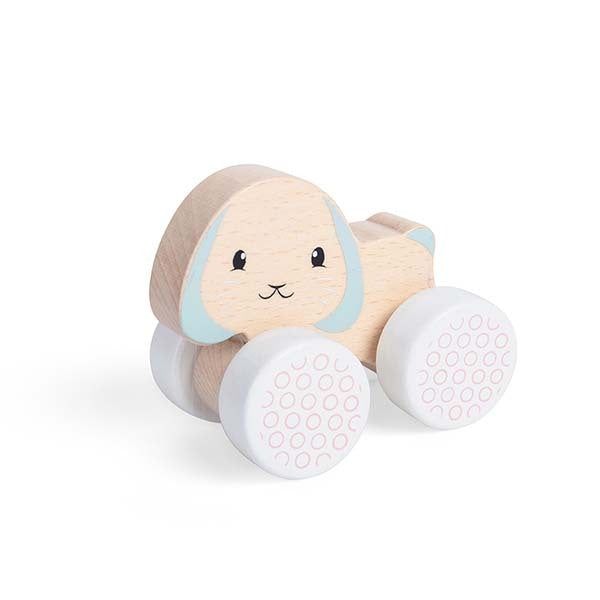 Bigjigs Toys Wooden Bunny & Baby Pull Along Toy - McGrocer