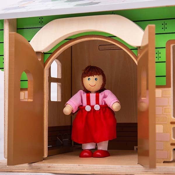 Bigjigs Toys Wooden Cobblestone Farm Playset - McGrocer