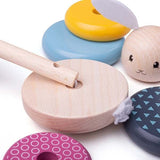 Bigjigs Toys Wooden Rabbit Stacking Rings - McGrocer