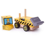 Bigjigs Toys Wooden Stacking Bulldozer Toy