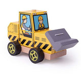 Bigjigs Toys Wooden Stacking Bulldozer Toy