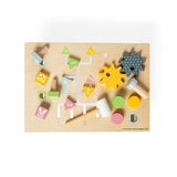 Bigjigs Toys Wooden Table Top Activity Bench - McGrocer