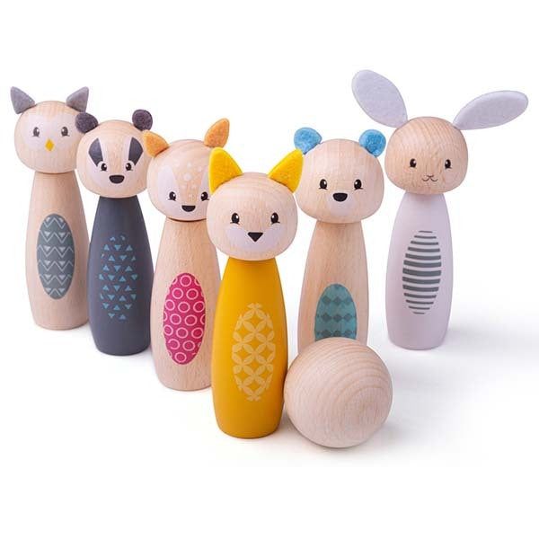 Bigjigs Toys Woodland Animal Skittles - McGrocer
